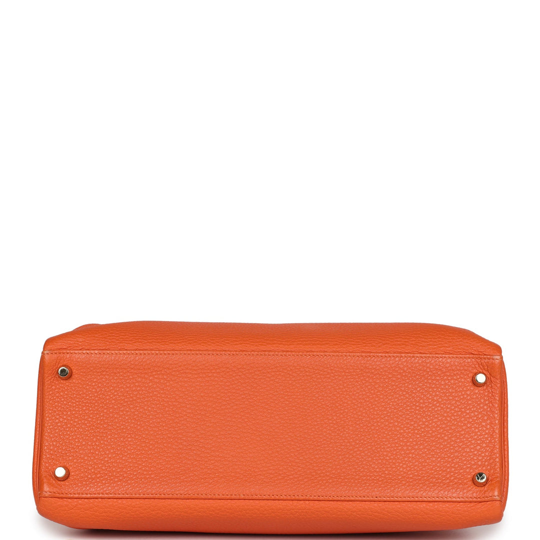 New Hermes Kelly Retourne 35 Orange Togo Gold Hardware