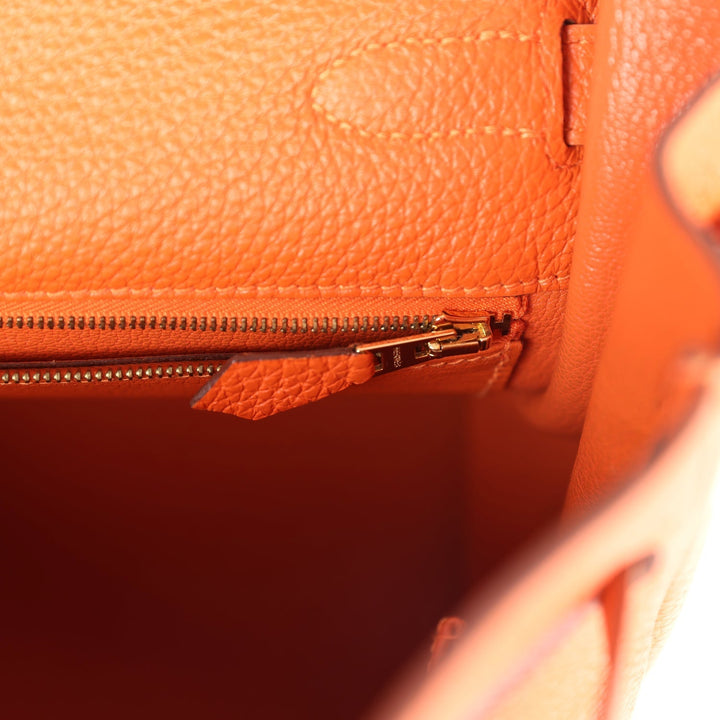 New Hermes Kelly Retourne 35 Orange Togo Gold Hardware