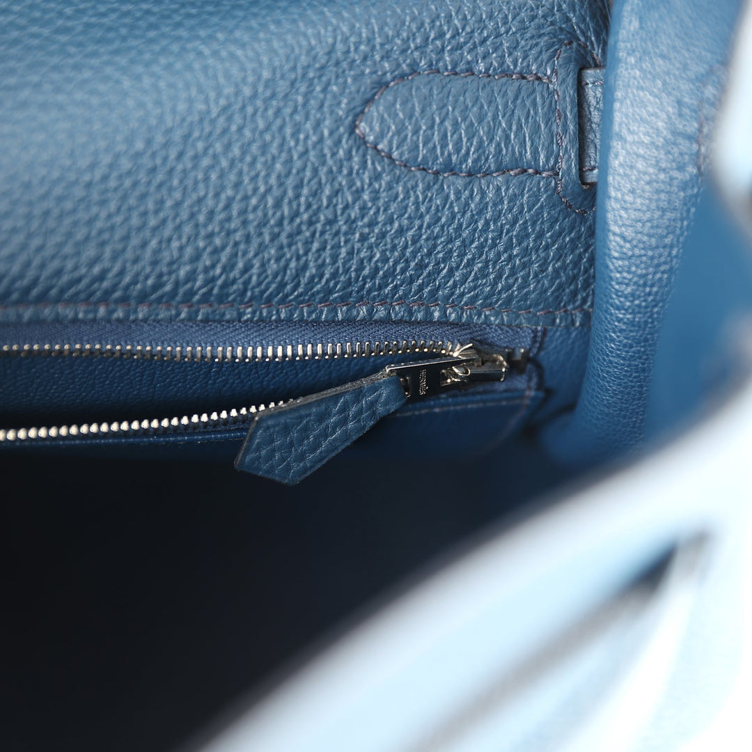 New Hermes Kelly Retourne 35 Bleu De Prusse Togo Palladium Hardware