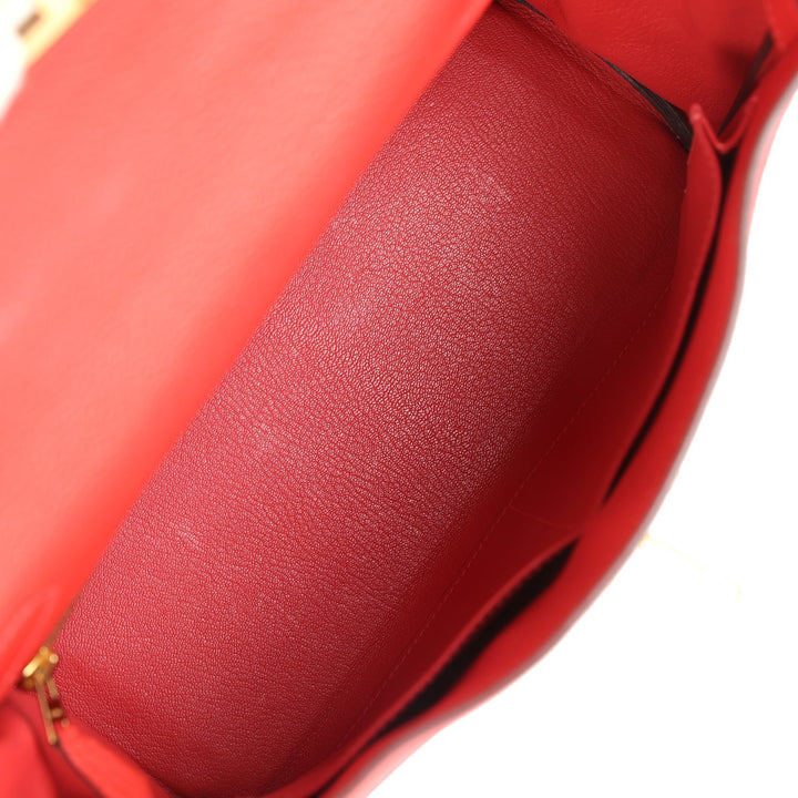 New Hermes Kelly Retourne 28 Rouge Pivoine Togo Gold Hardware