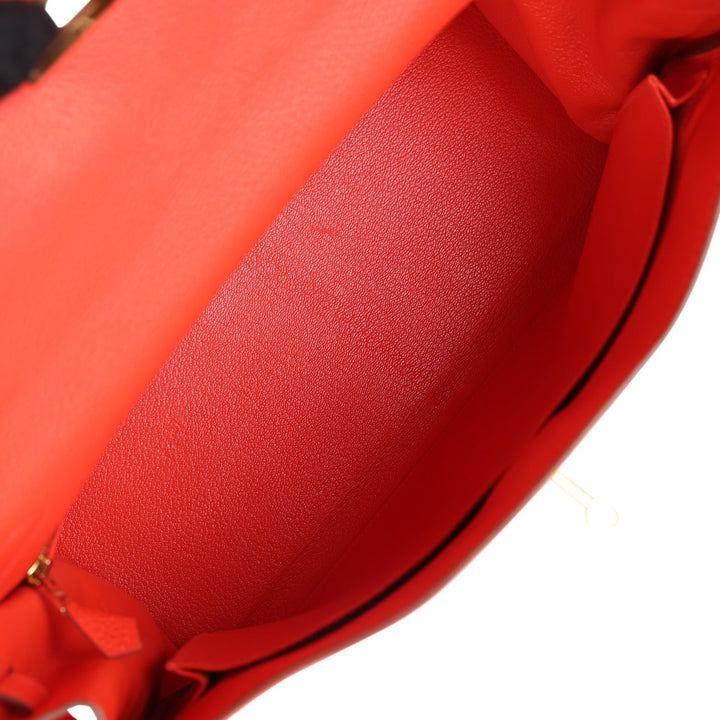 New Hermes Kelly Retourne 35 Capucine Togo Gold Hardware