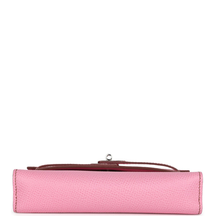 Hermes Micro Kelly 15 Bubblegum Epsom Palladium Hardware