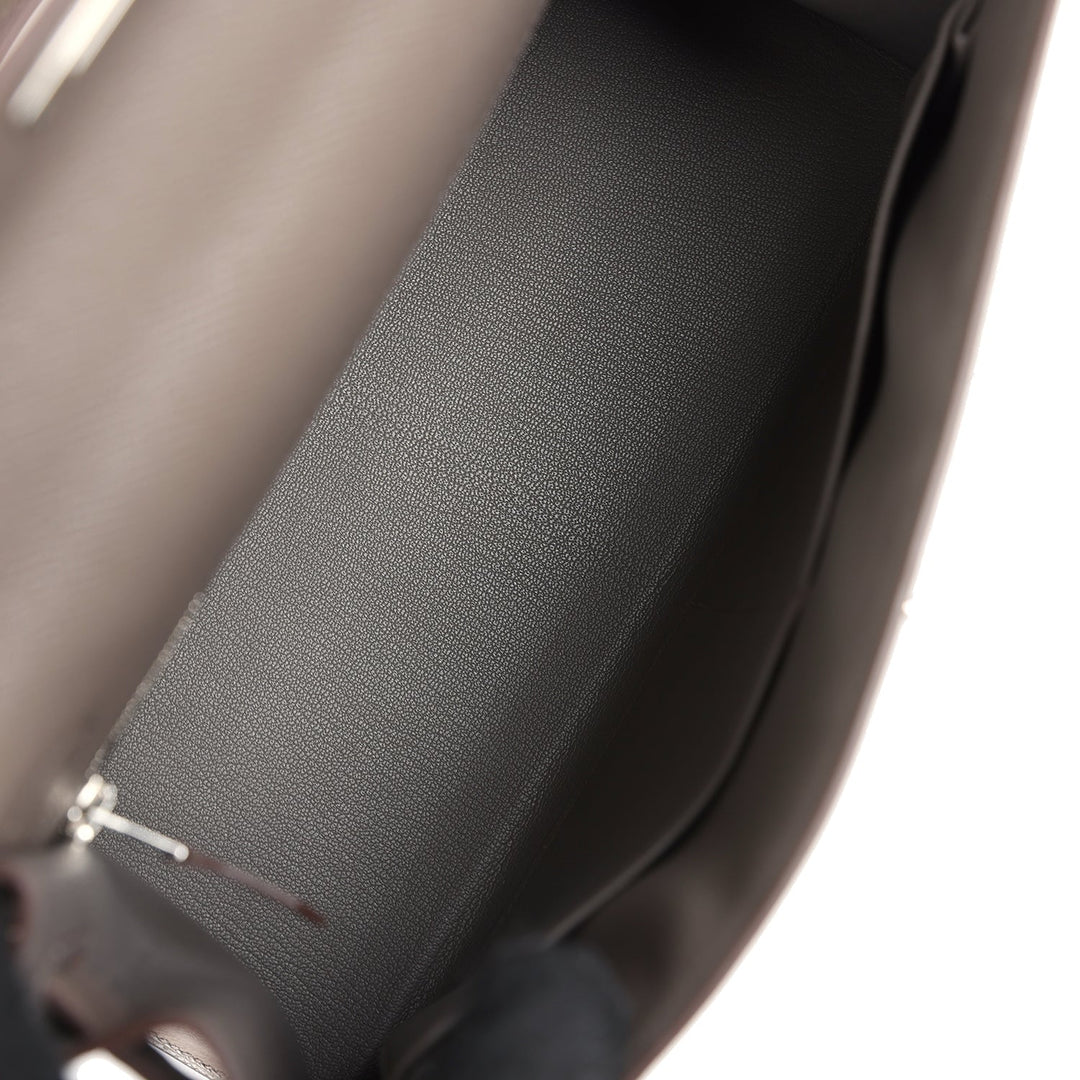 Hermes Kelly Sellier 28 Etain Epsom Palladium Hardware