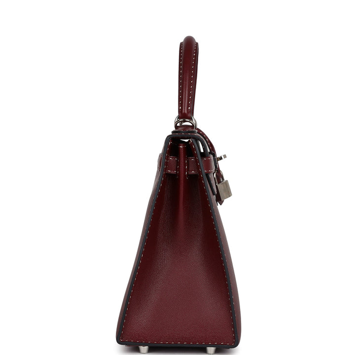 New Hermes "Miss You" Kelly Sellier 28 Rouge H Monsieur Palladium Hardware