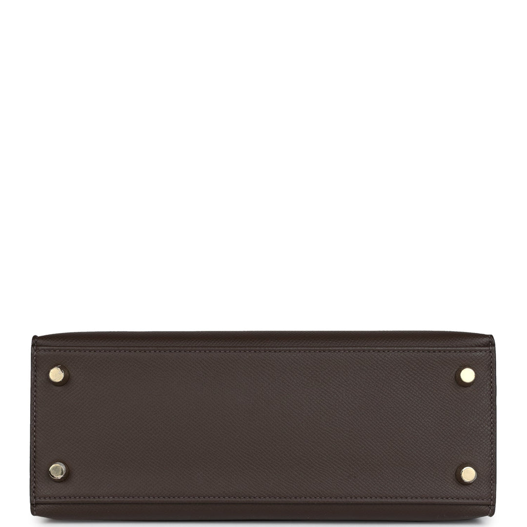 Hermes Kelly Sellier 25 Ecorce Epsom Gold Hardware
