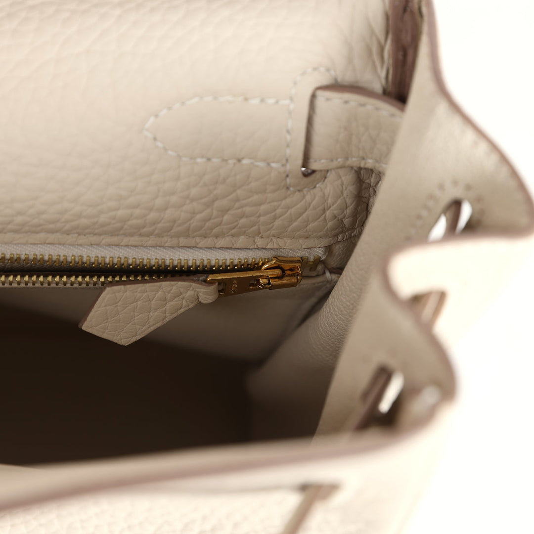 New Hermes Kelly Retourne 28 Craie Togo Gold Hardware