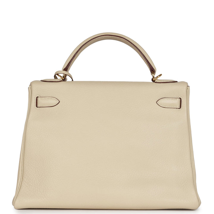 New Hermes Kelly Retourne 32 Parchemin Togo Gold Hardware