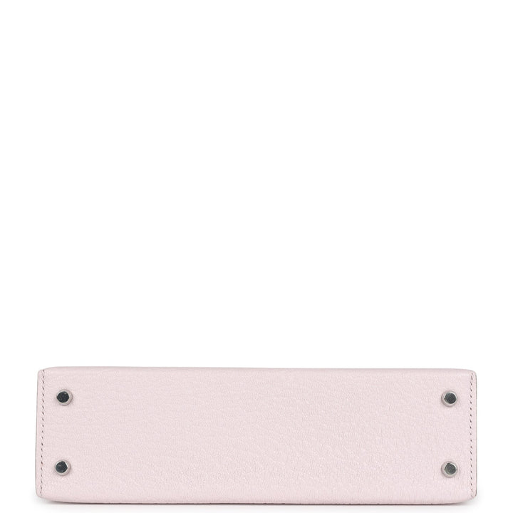Hermes Kelly Sellier 20 Mauve Pale Chevre Palladium Hardware