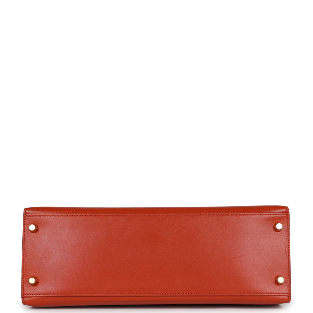 New Hermes Kelly Sellier 32 Terre Battue Tadelakt Gold Hardware
