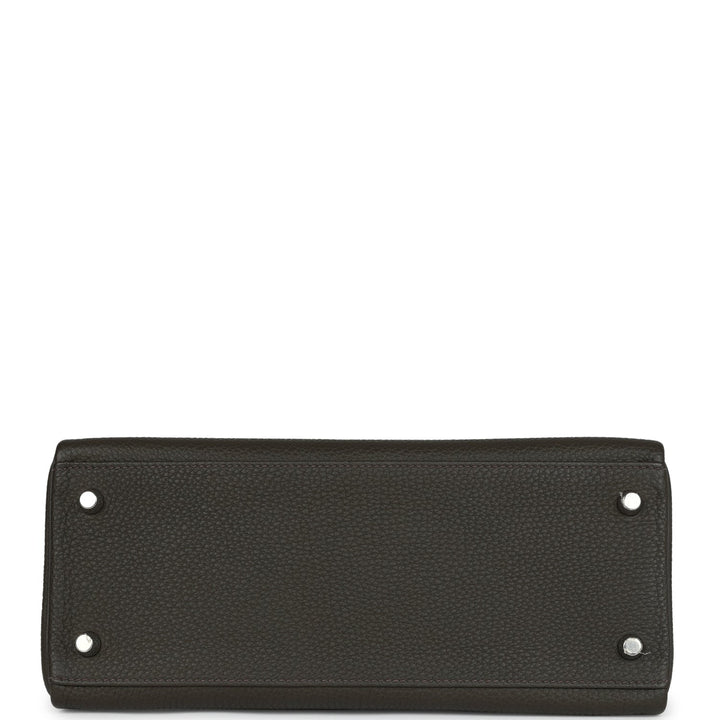 Hermes Kelly Retourne 28 Vert De Gris Togo Palladium Hardware