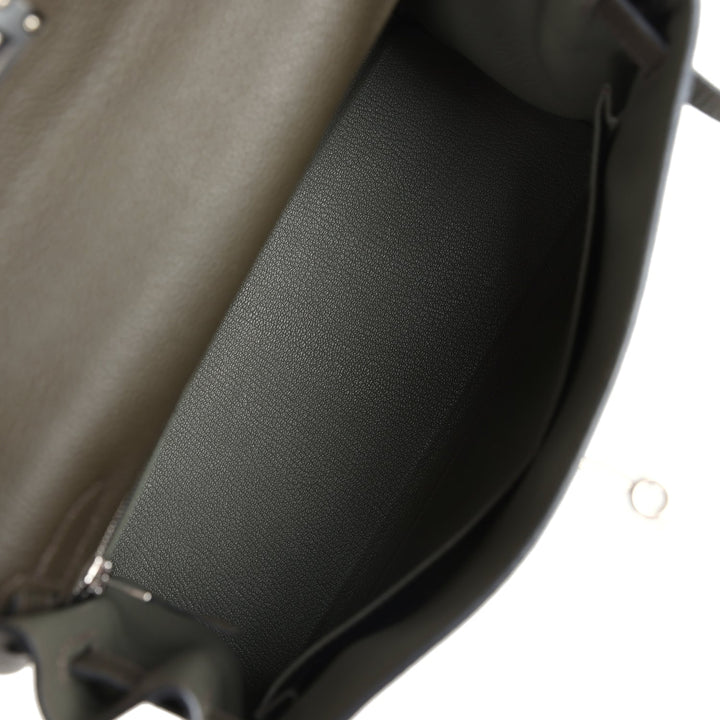 Hermes Kelly Retourne 28 Vert De Gris Togo Palladium Hardware