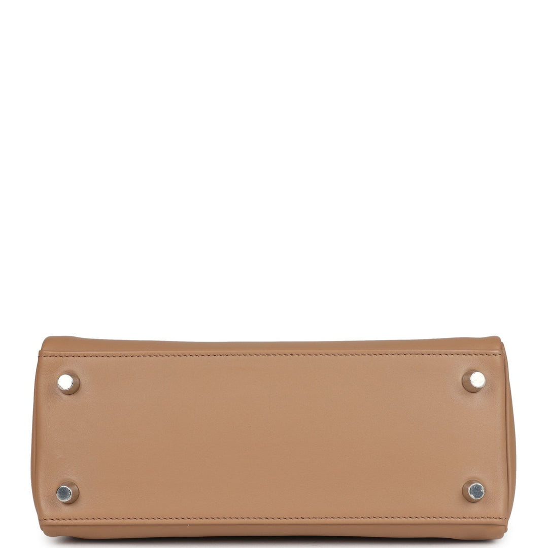 Hermes Kelly Retourne 25 Chai Swift Palladium Hardware