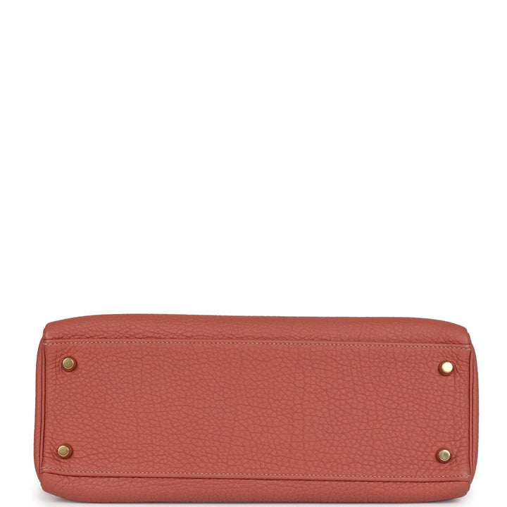 New Hermes Kelly Retourne 32 Rosy Togo Gold Hardware