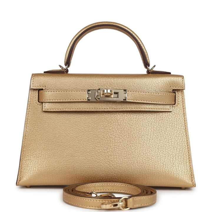 Hermes Kelly Sellier 20 Dore Chevre Chamkilight Permabrass Hardware