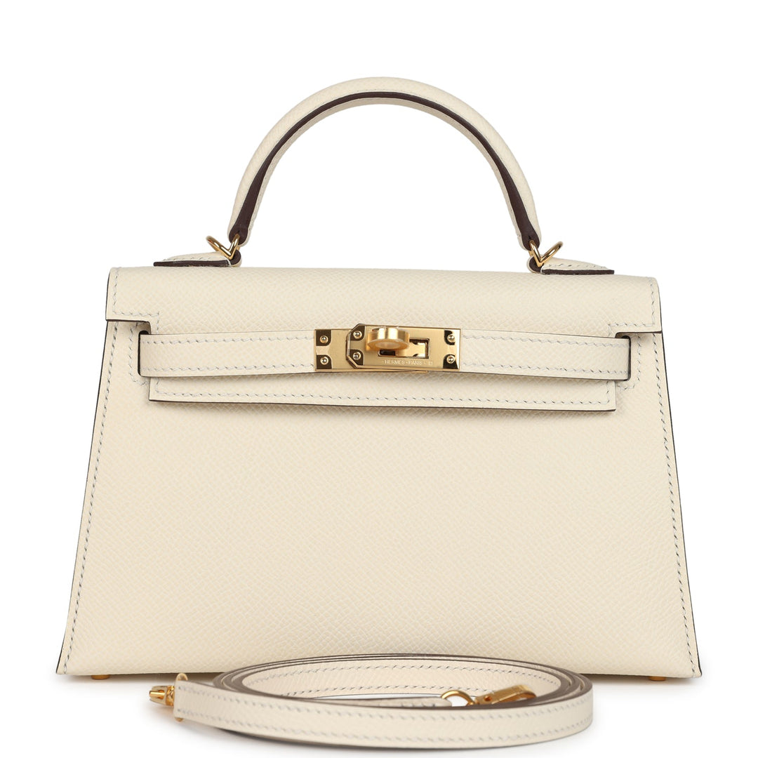 Hermes Kelly Sellier 20 Nata Epsom Gold Hardware