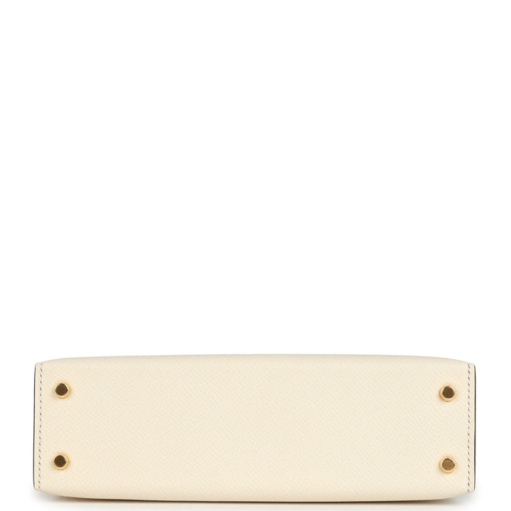 Hermes Kelly Sellier 20 Nata Epsom Gold Hardware