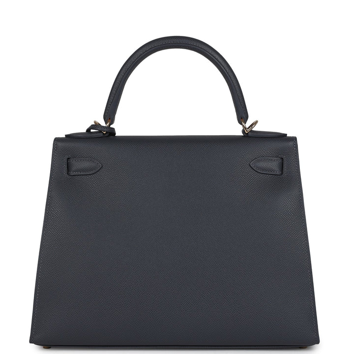 Hermes Kelly Sellier 28 Ardoise Epsom Permabrass Hardware
