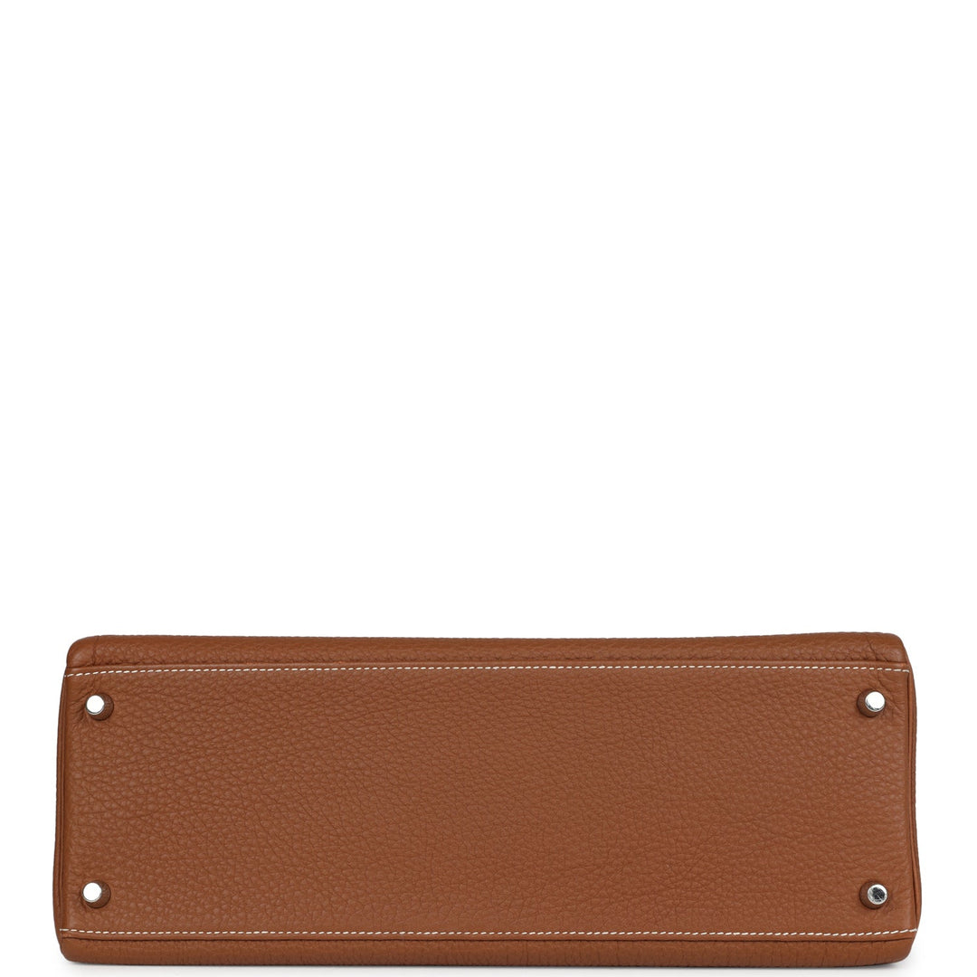 Hermes Kelly Retourne 35 Gold Togo Palladium Hardware