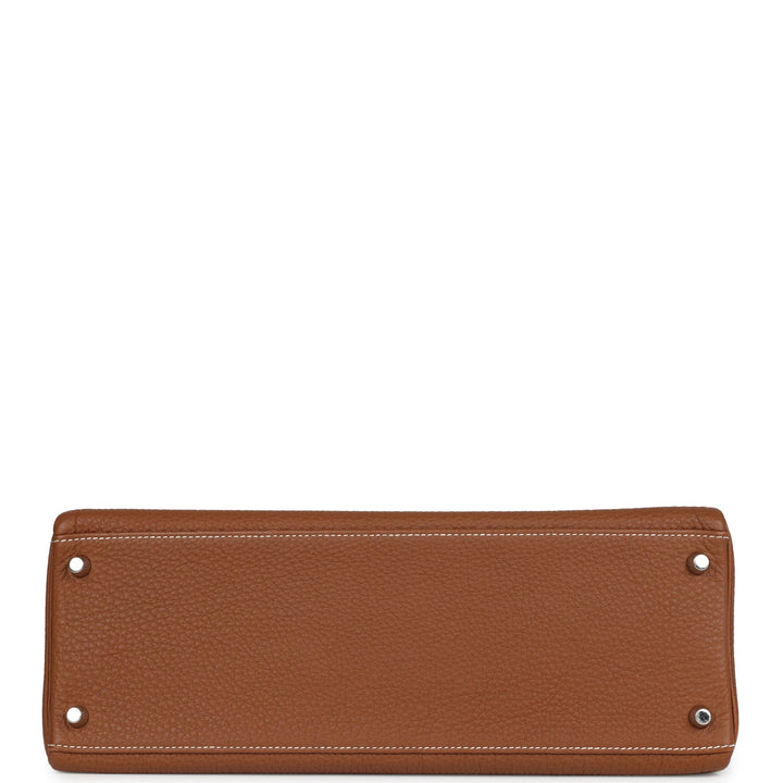 New Hermes Kelly Retourne 35 Gold Togo Palladium Hardware