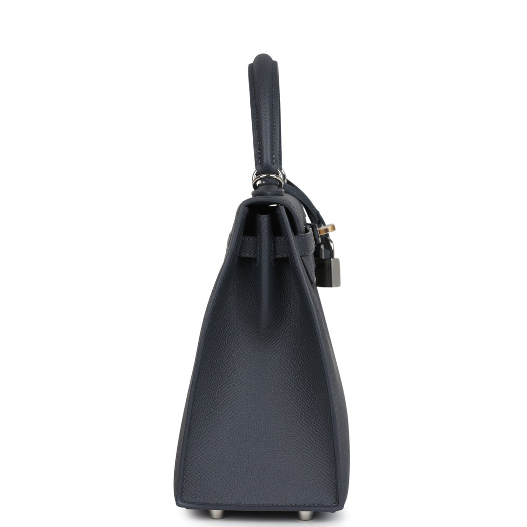 Hermes Kelly Sellier 25 Ardoise Epsom Electrum Hardware
