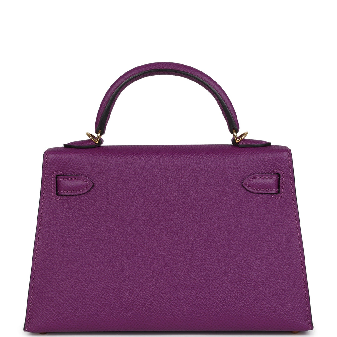 Hermes Kelly Sellier 20 Anemone Epsom Gold Hardware