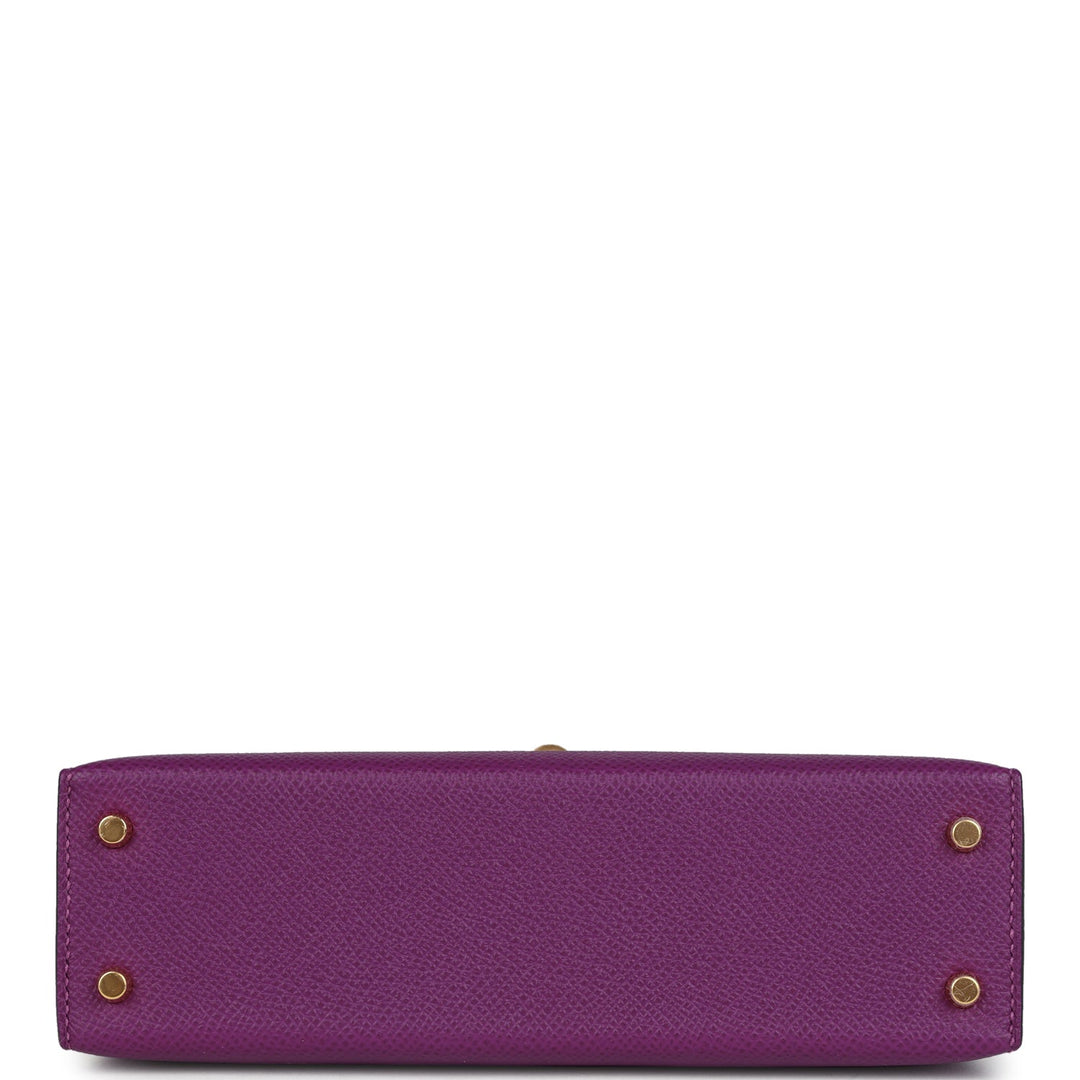 Hermes Kelly Sellier 20 Anemone Epsom Gold Hardware