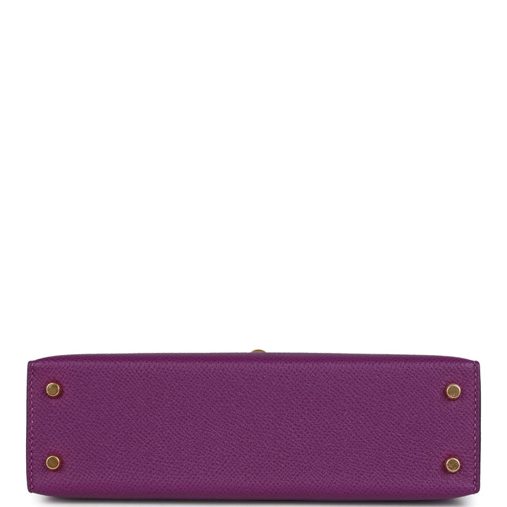 Hermes Kelly Sellier 20 Anemone Epsom Gold Hardware