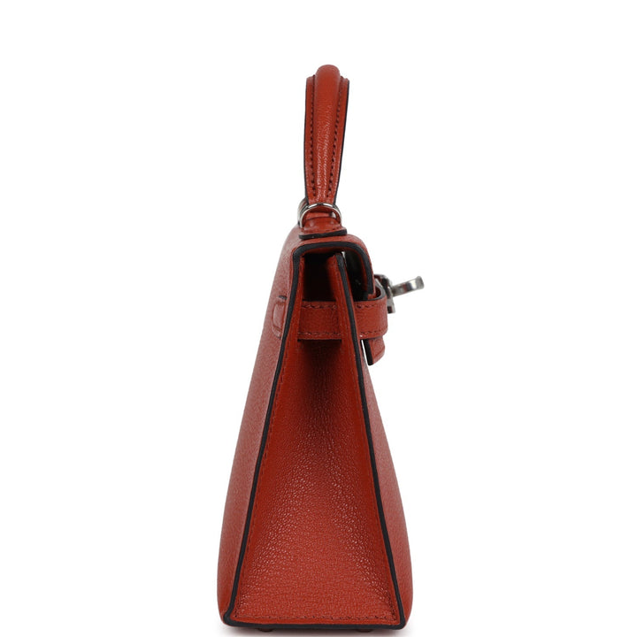 Hermes Kelly Sellier 20 Cuivre Chevre Mysore Palladium Hardware