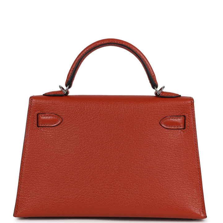 Hermes Kelly Sellier 20 Cuivre Chevre Mysore Palladium Hardware