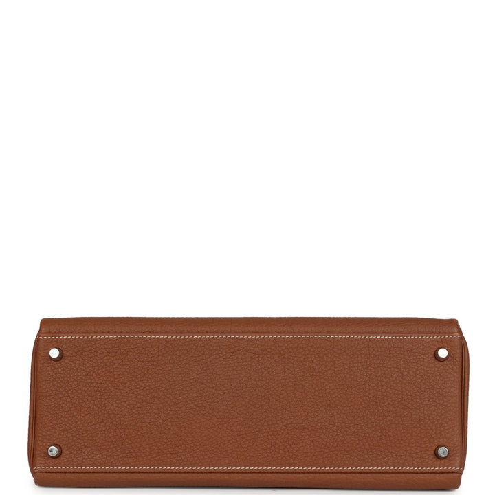 Hermes Kelly Retourne 35 Gold Togo Palladium Hardware