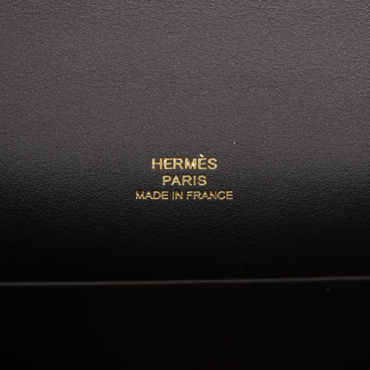 Top quality Hermes Kelly Pochette Black Swift Gold Hardware