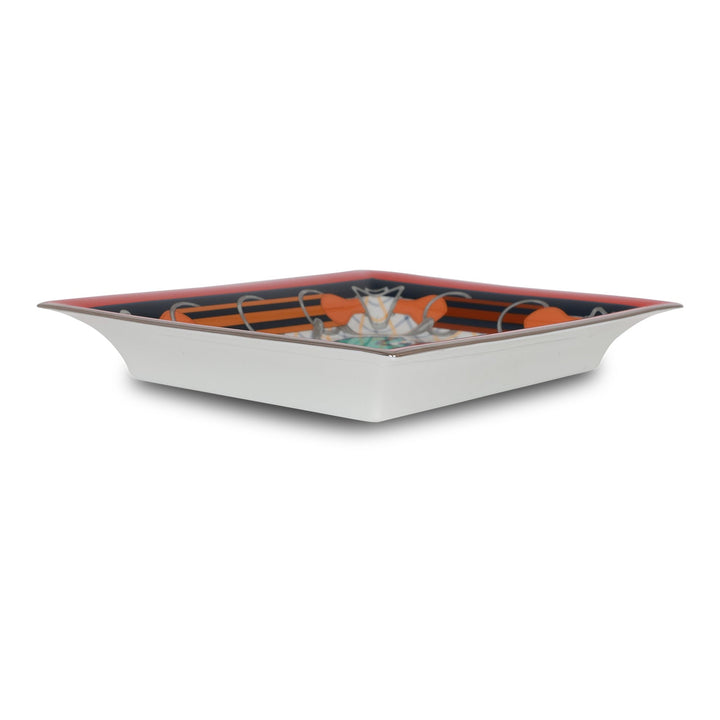 Top quality Hermes "Tatersale" Porcelain Change Tray