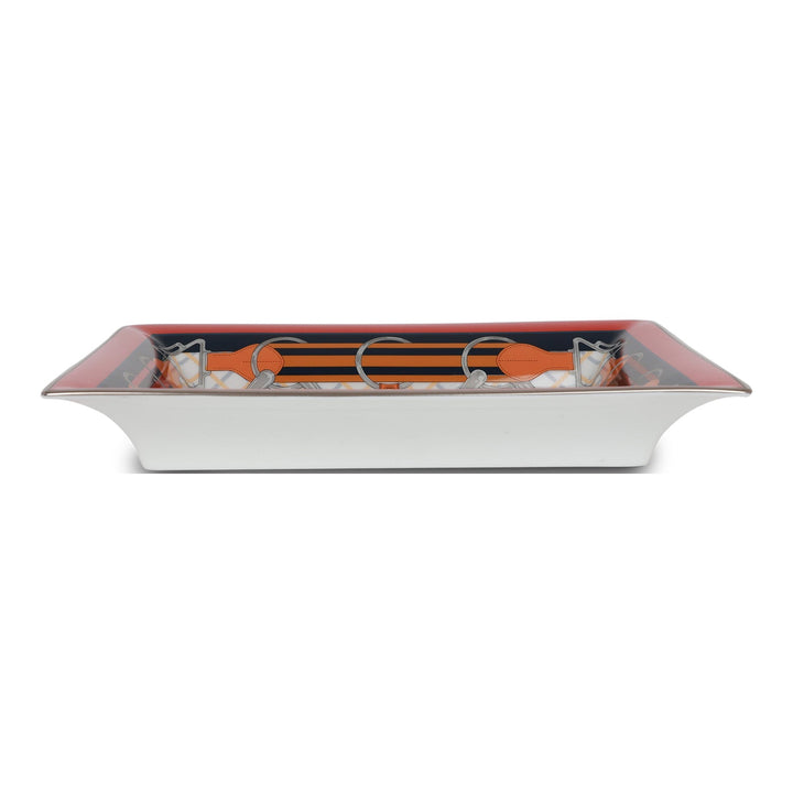 Top quality Hermes "Tatersale" Porcelain Change Tray