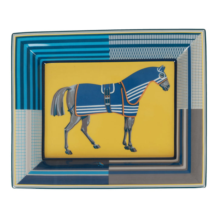 Top quality Hermes "Rocabar a Cheval" Porcelain Change Tray