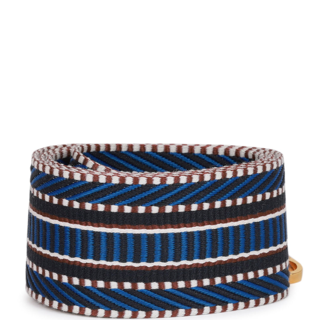 Top quality Hermes Multicolor and Black Swift Sangle Cavale (Strap) 85cm