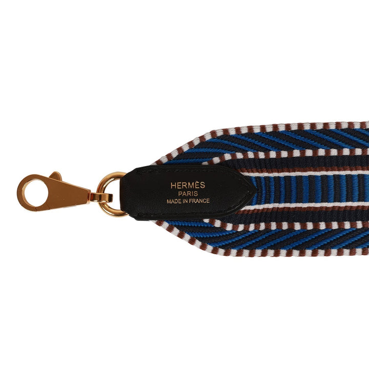 Top quality Hermes Multicolor and Black Swift Sangle Cavale (Strap) 85cm