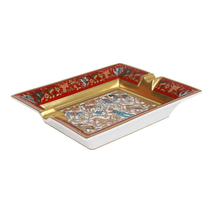 Top quality Hermes "Chasse en Inde" Porcelain Ashtray