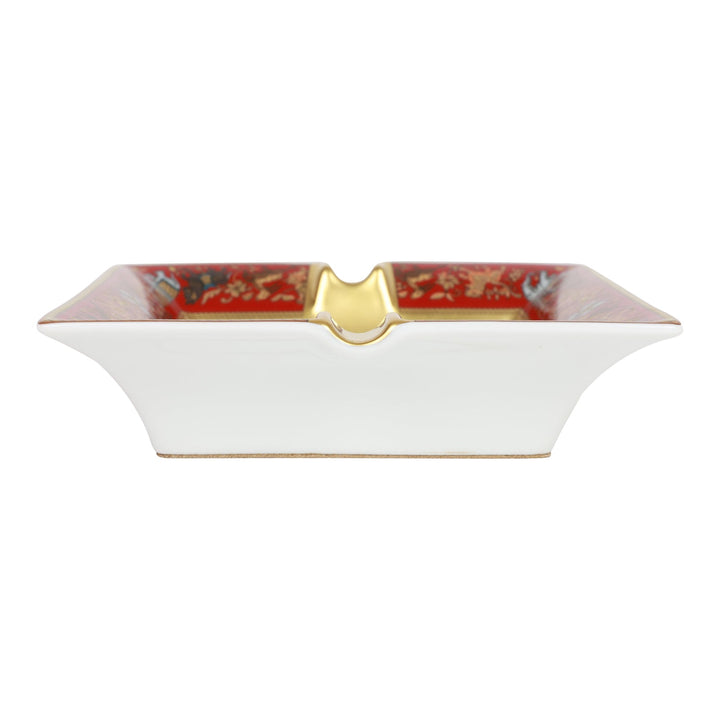 Top quality Hermes "Chasse en Inde" Porcelain Ashtray