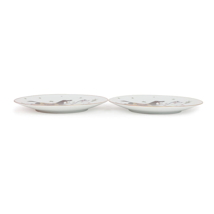 Top quality Hermes "Cheval D'Orient" Porcelain Desert Plate Set