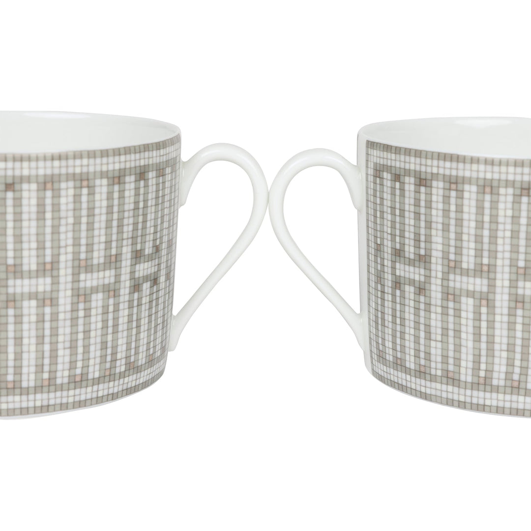 Top quality Hermes "Mosaique Au 24" Porcelain Breakfast Cup and Saucer Set