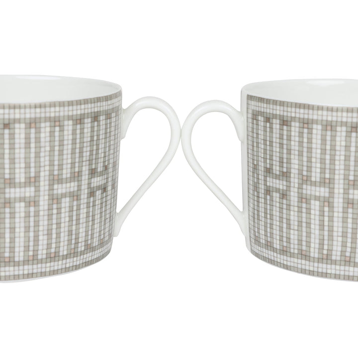 Top quality Hermes "Mosaique Au 24" Porcelain Breakfast Cup and Saucer Set