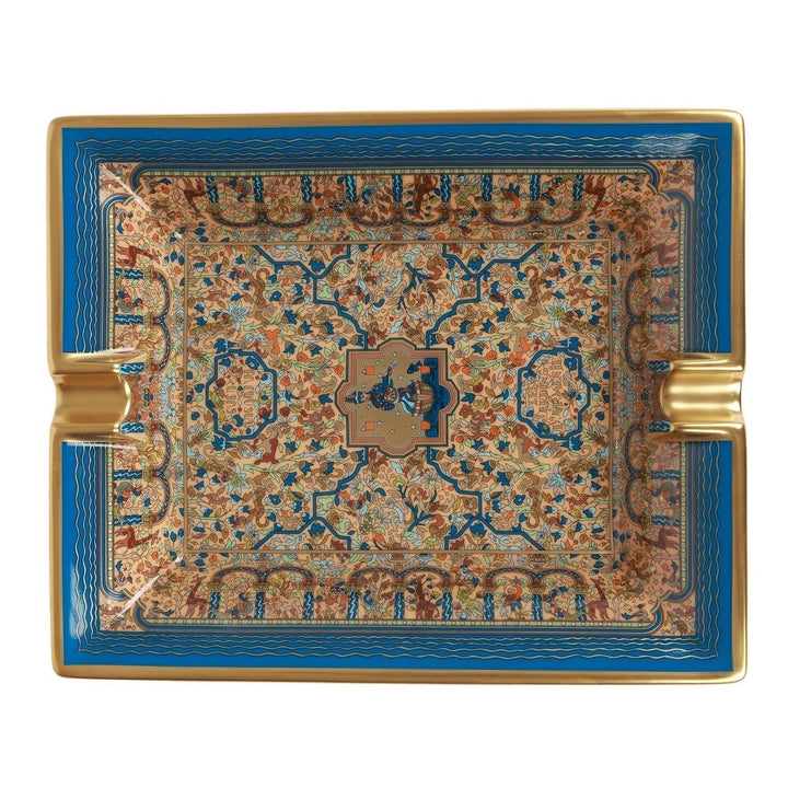 Top quality Hermes "Les Jardins d'Armenie" Porcelain Ashtray
