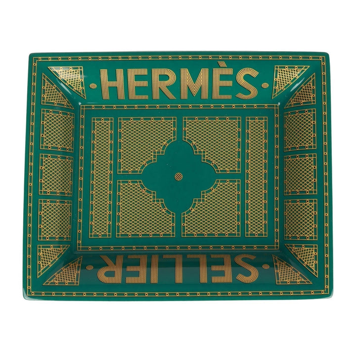Top quality Hermes "Sellier" Porcelain Change Tray