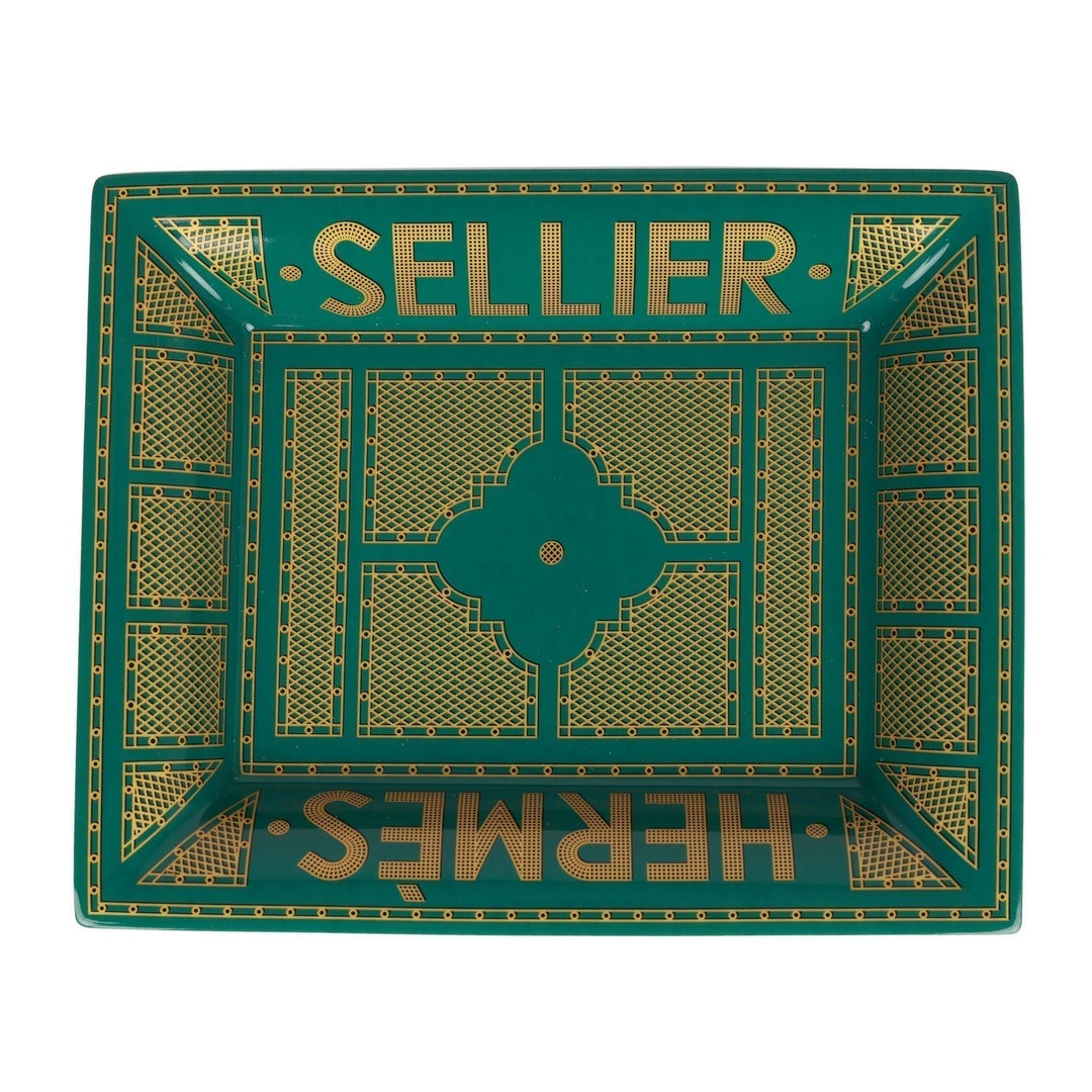 Top quality Hermes "Sellier" Porcelain Change Tray