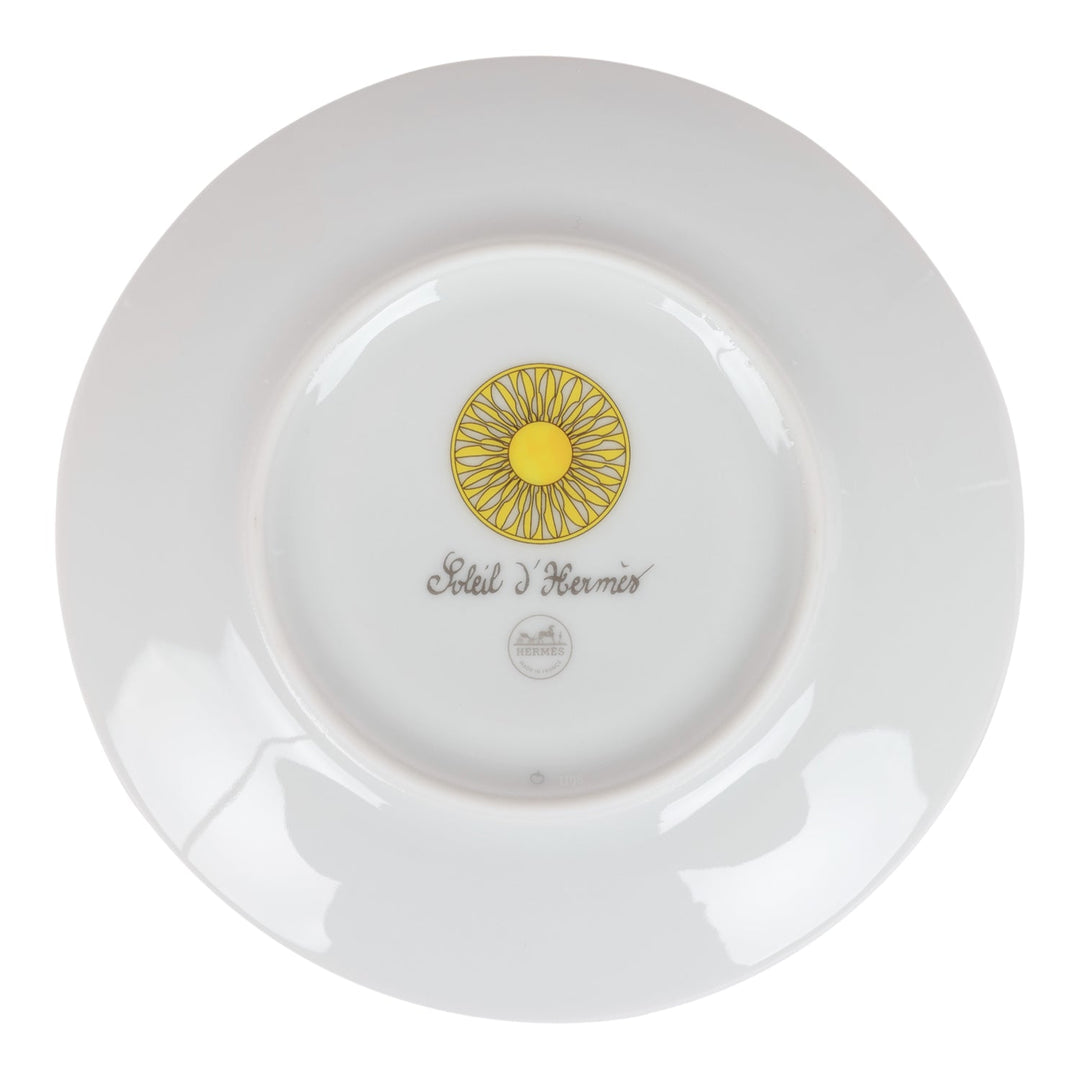 Top quality Hermes "Soleil D'Top quality Hermes" Porcelain Bread and Butter Plate Set