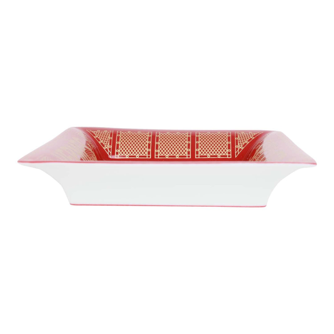 Top quality Hermes 2H Vide Poche "Top quality Hermes Sellier" Rouge Porcelain Change Tray