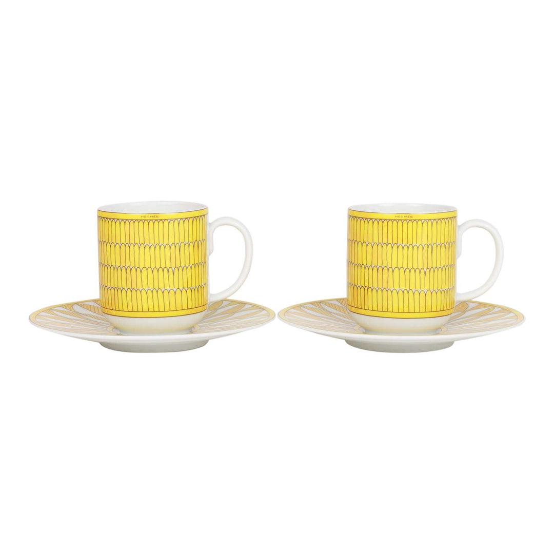Top quality Hermes "Soleil D'Top quality Hermes" Coffee Cup and Saucer Set