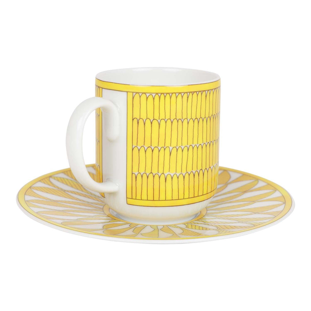 Top quality Hermes "Soleil D'Top quality Hermes" Coffee Cup and Saucer Set