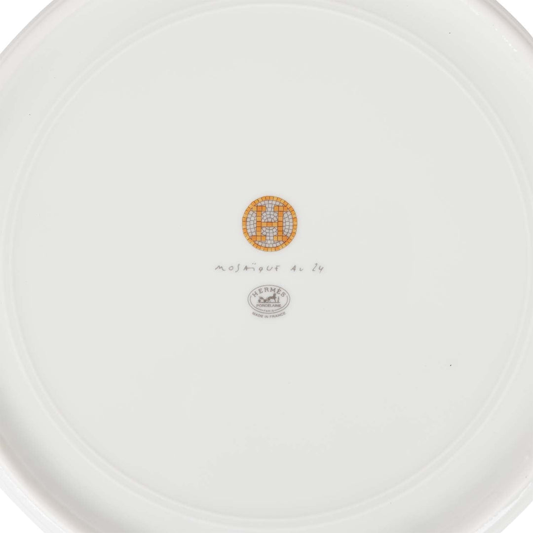 Top quality Hermes "Mosaique Au 24" Gold Presentation Plate Set