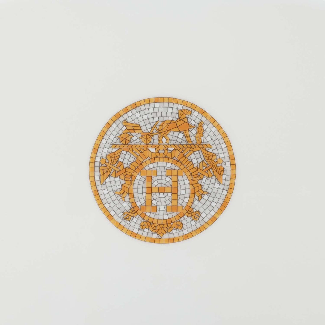 Top quality Hermes "Mosaique Au 24" Gold Porcelain Oval Large Platter